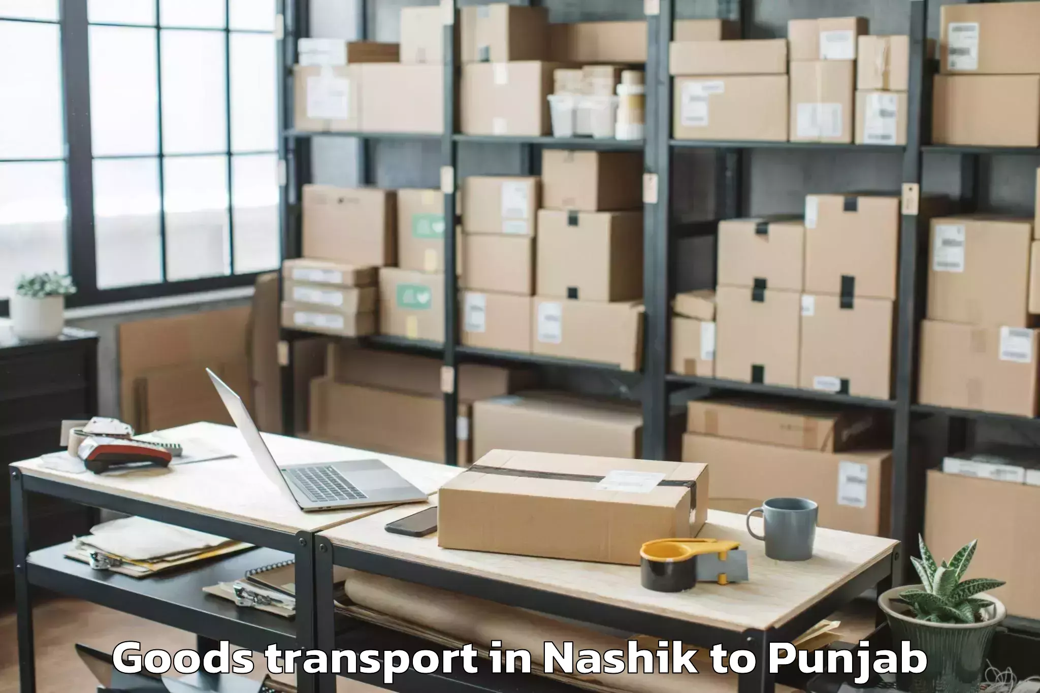 Reliable Nashik to Garhshankar Goods Transport